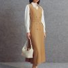 Đầm xoè SN cổ V đai eo