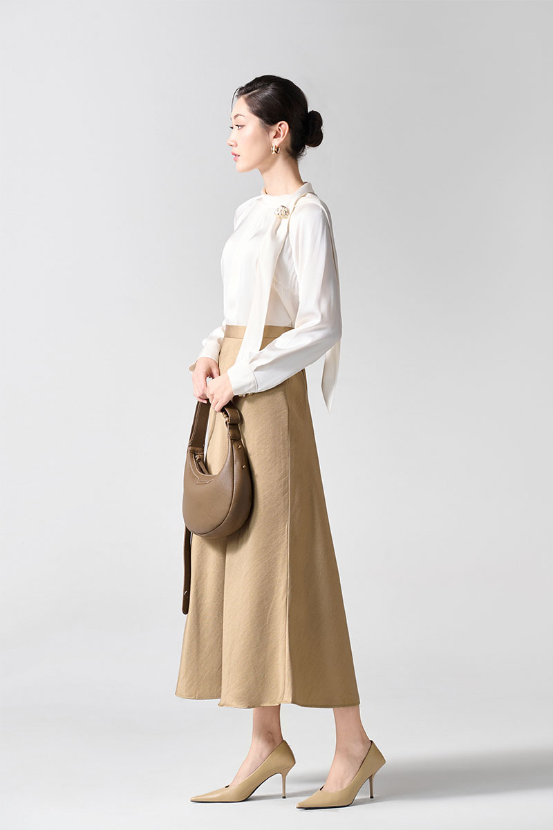 Sơ mi DT dây nơ liền cổ