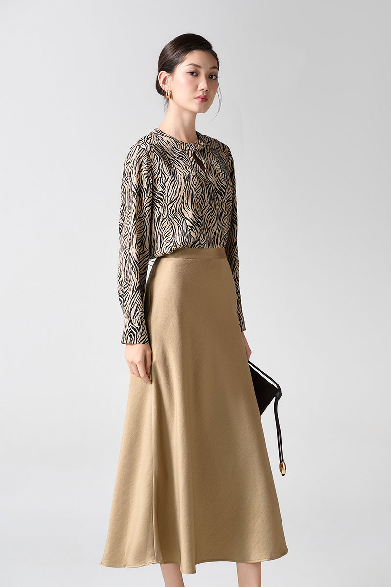 Sơ mi DT hoạ tiết cá cổ cài cúc