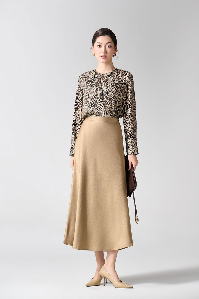 Sơ mi DT hoạ tiết cá cổ cài cúc