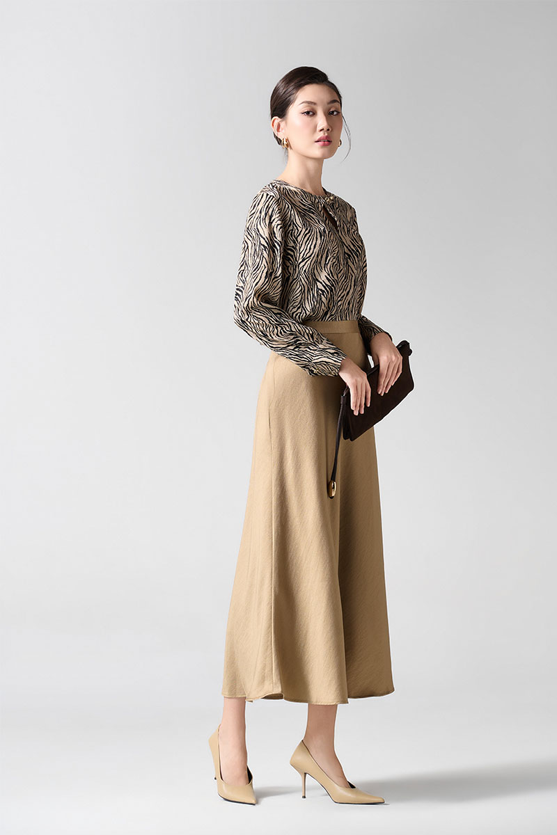 Sơ mi DT hoạ tiết cá cổ cài cúc