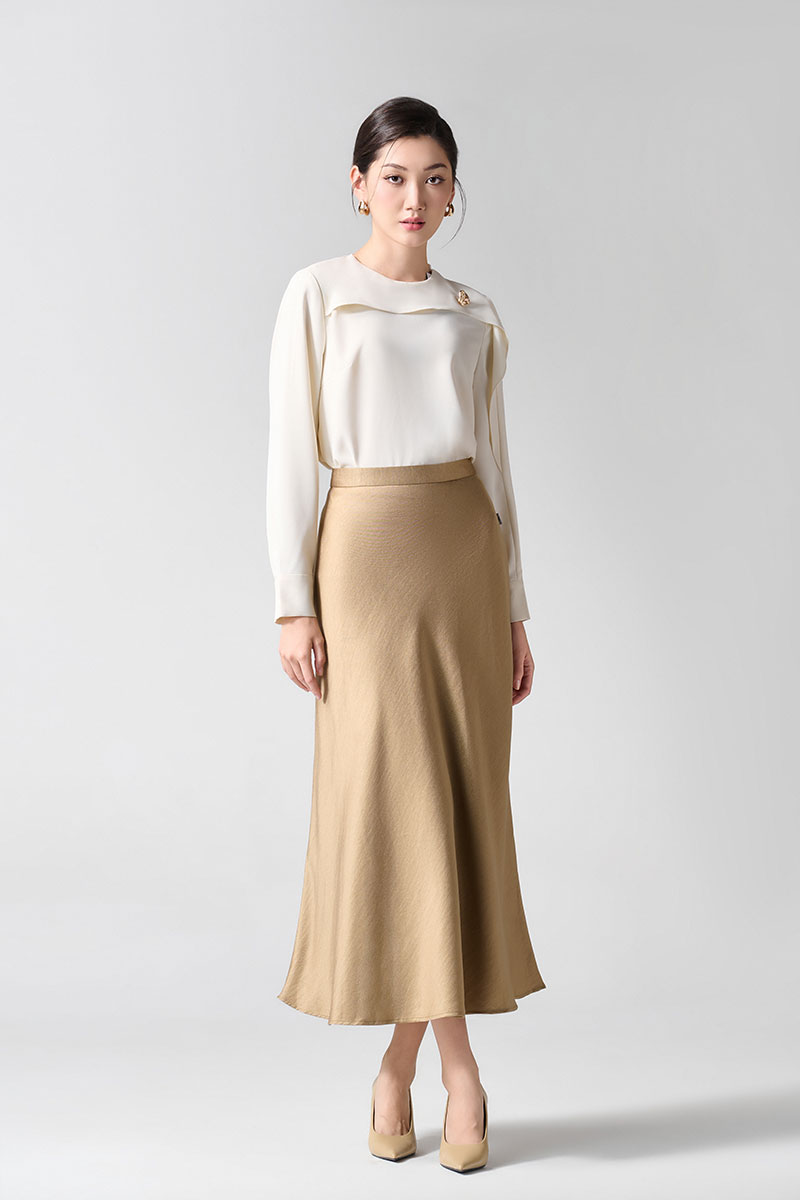 Sơ mi DT kẹp bèo liền tay