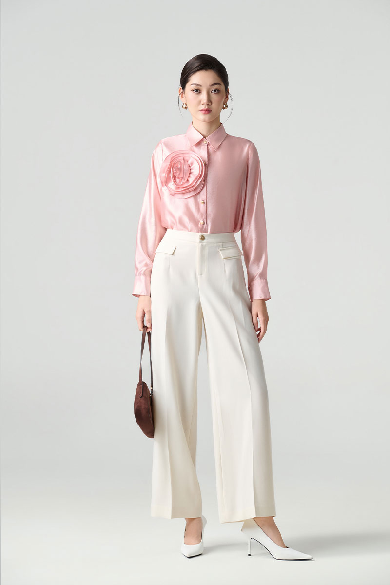 Quần suông nắp túi gập ngược