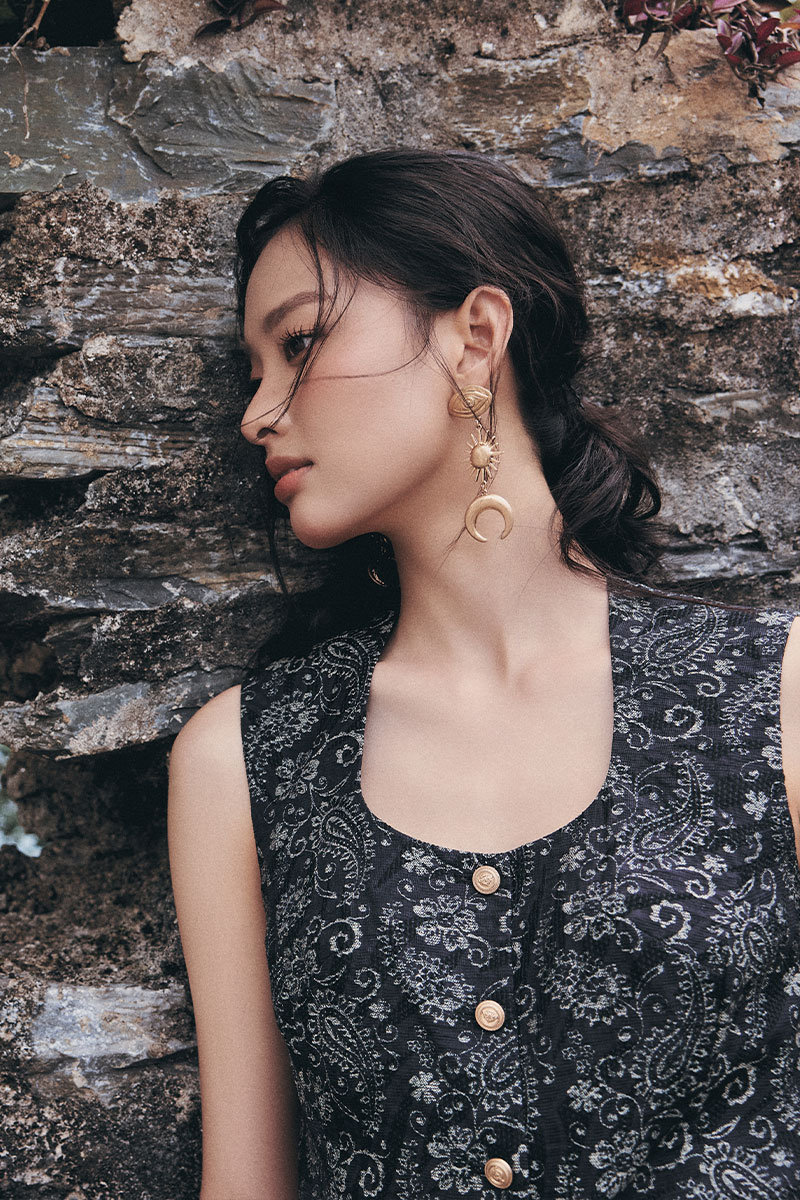 Áo kiểu SN hoạ tiết paisley