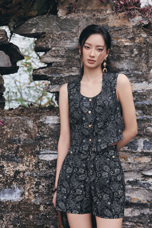 Áo kiểu SN hoạ tiết paisley