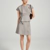 Áo kiểu peplum rủ bèo lệch