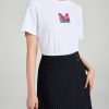 Áo thun CT suông in hình chim đa sắc