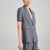 Áo vest CT suông cổ 2 ve