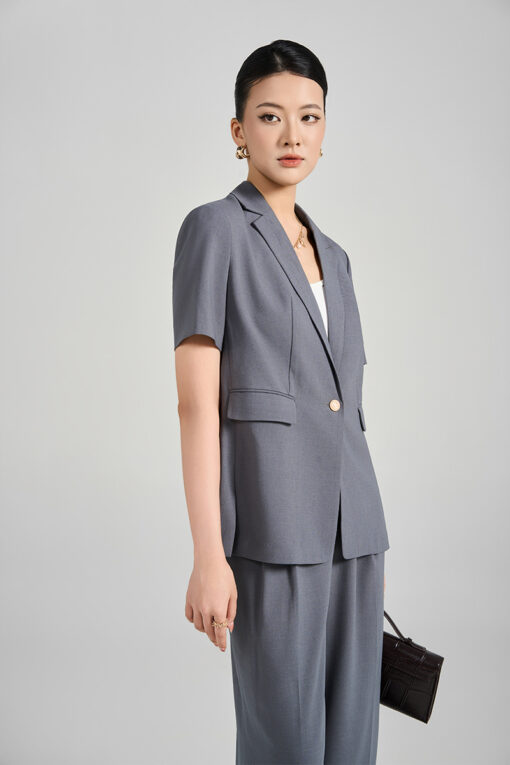 Áo vest CT suông cổ 2 ve