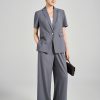 Áo vest CT suông cổ 2 ve