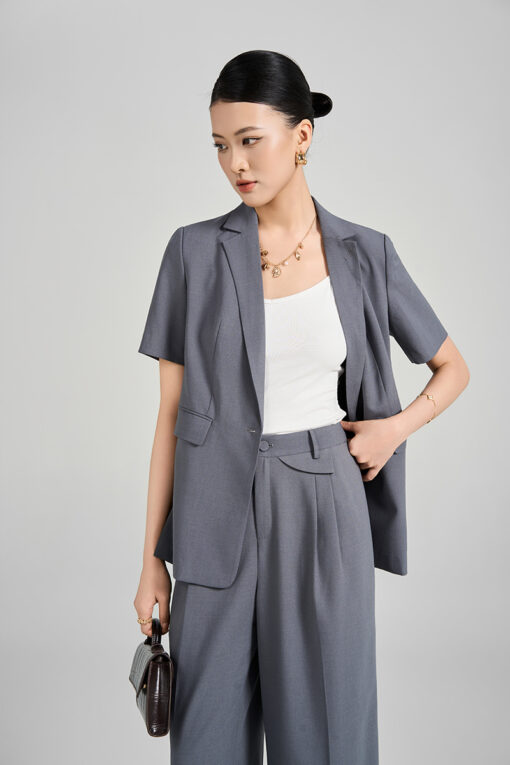 Áo vest CT suông cổ 2 ve