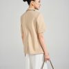 Áo vest suông CT ve cách điệu đính cúc