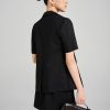 Áo vest suông CT ve cách điệu đính cúc