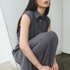 Đầm ôm vai chờm tùng váy luồn đai