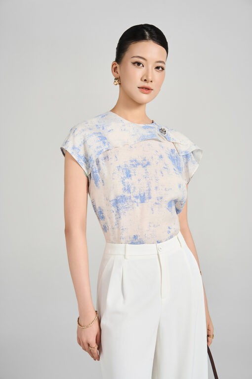 Sơ mi CT bèo cổ liền tay