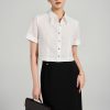 Sơ mi CT croptop tay lơ vê vát