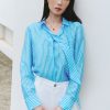 Sơ mi DT cổ thắt cravat