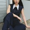 Sơ mi SN bèo vai phối cổ