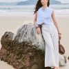 Sơ mi SN croptop V, gấu kẹp dây