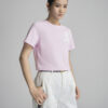 Áo thun CT croptop ngực đính hoa ren