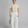 Áo thun CT croptop ngực đính hoa ren
