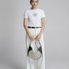 Áo thun CT croptop ôm in BLUE LATITUDE