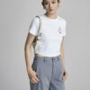 Áo thun CT croptop ôm in chữ Sail the sea