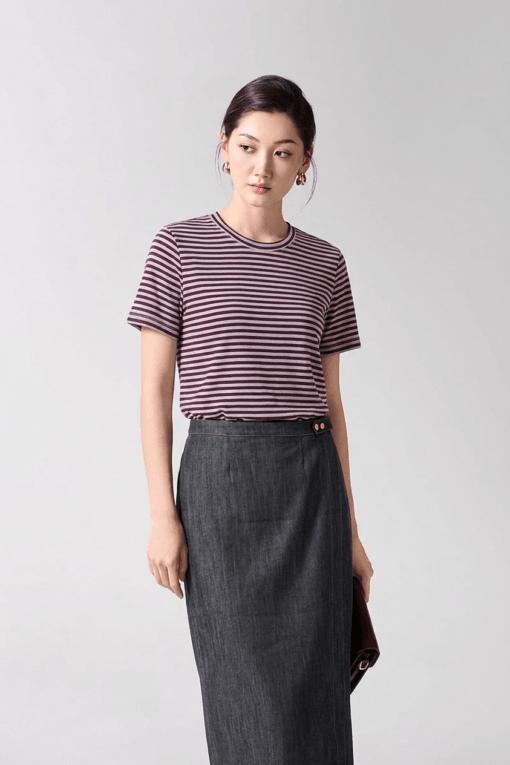 Áo thun CT kẻ ngang basic