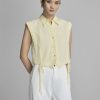 Sơ mi SN croptop V, gấu kẹp dây