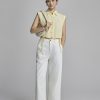 Sơ mi SN croptop V, gấu kẹp dây