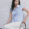 Sơ mi SN phối cổ buông dây