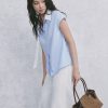 Sơ mi SN phối cổ buông dây
