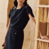 Áo kiểu CT vai liền tay cánh hồng
