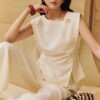 Áo kiểu SN xếp ly tạo form peplum