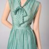 Đầm maxi cổ V vắt nơ, tùng 3 tầng