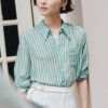 Sơ mi DT ốp túi ngực đính cúc TT