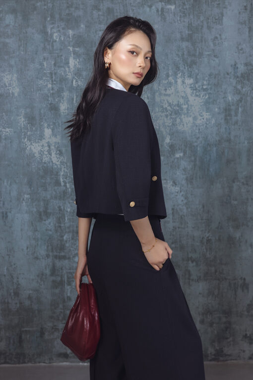Áo vest croptop tay lỡ cổ V