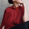 Áo kiểu LT cách điệu, nhúm thân túm gấu
