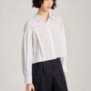 Sơ mi DT croptop tay xếp ly tạo phồng